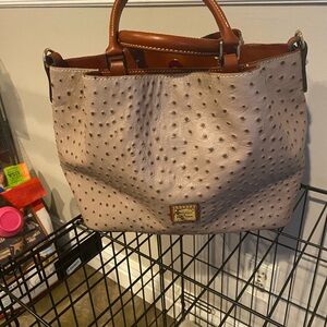 Dooney & Bourke Brenna Ostrich Satchel Bag